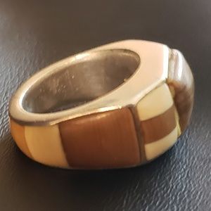 Roger Tsabetsaye-Large Size Fossilized Ivory Ring